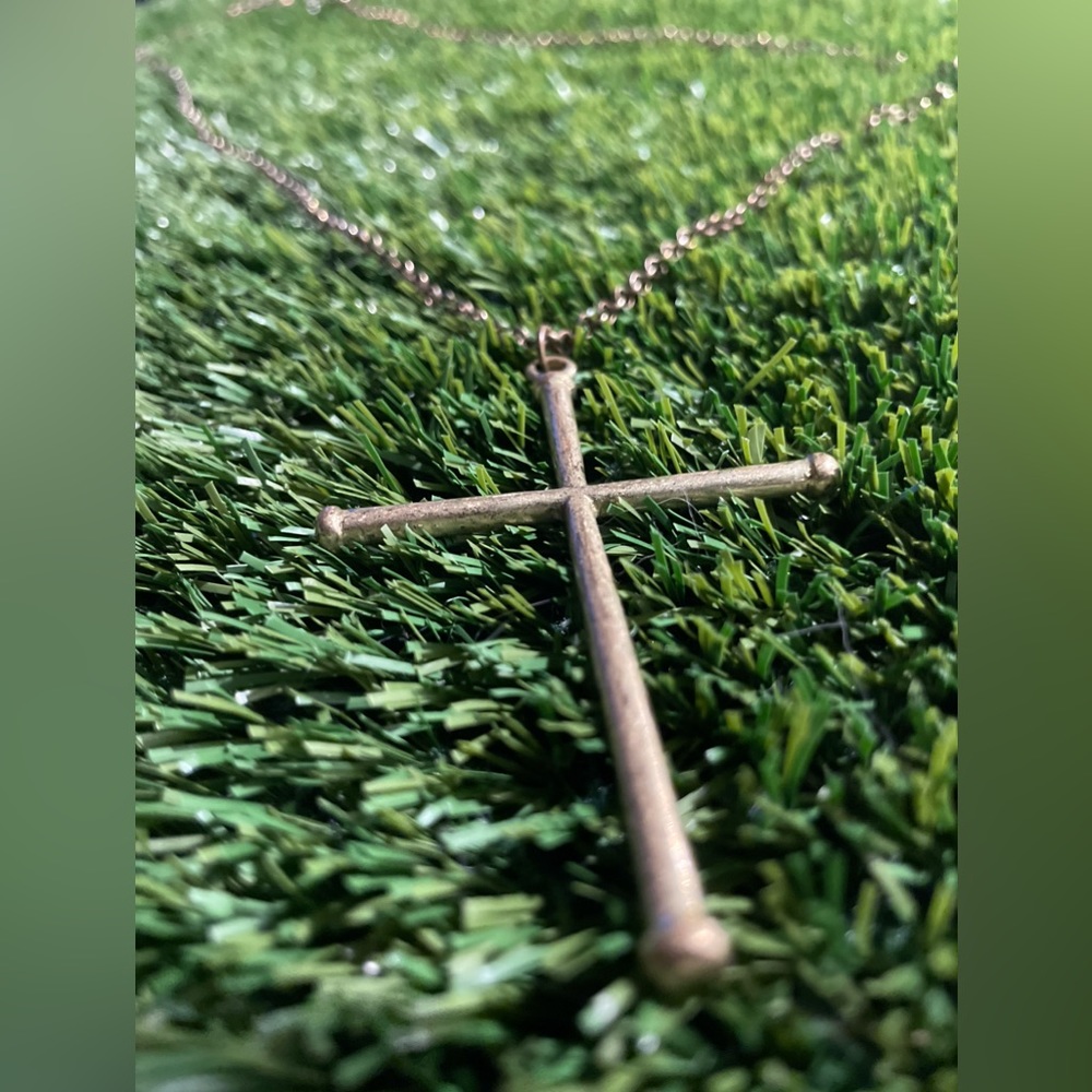 Interlocking Necklace With Cross - image 7